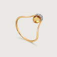 Daiquiri 14KT Diamond & Citrine Ring,,hi-res view 4