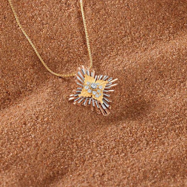 Radiant Bloom Diamond Pendant,,hi-res image number null