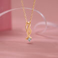 Twisty Gleam Diamond Pendant,,hi-res view 1