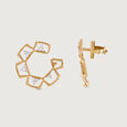 Prism Charm Gold Stud Earrings,,hi-res view 4