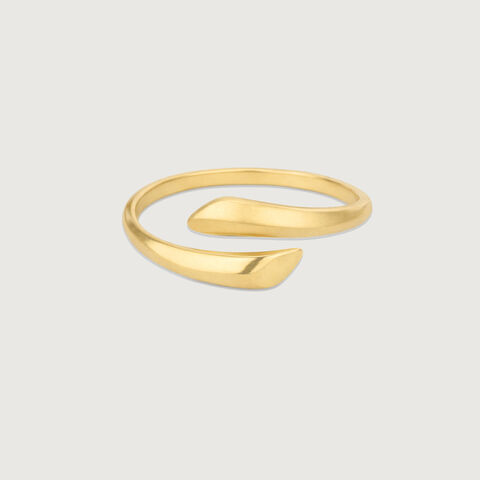 Sleek Overlap Gold Ring