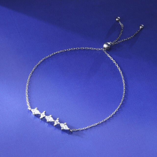 Celestial Marquise Silver Bracelet,,hi-res image number null