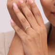 Eternal Glow Gold & Diamond Finger Ring,,hi-res view 2