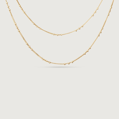 Contemporary Paperclip Curb Gold Chain