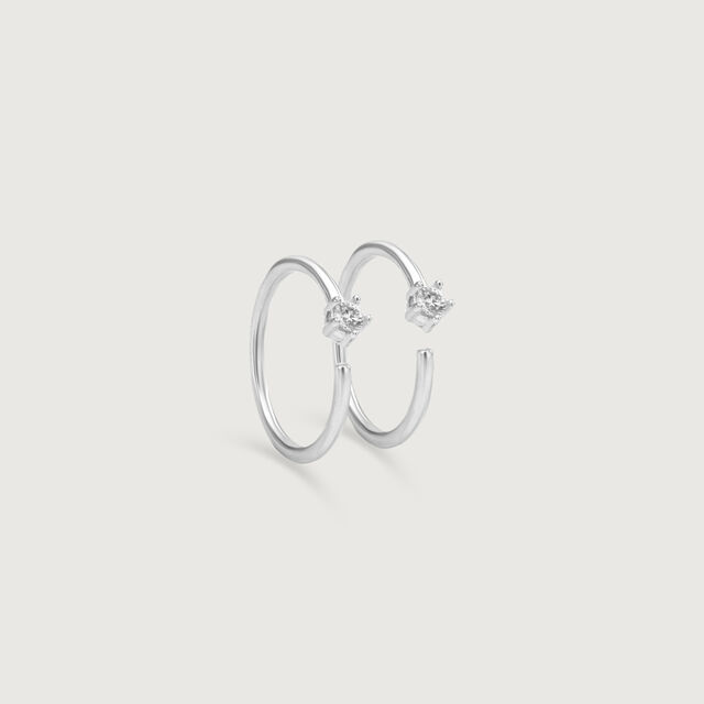 Modern Twist Silver Toe Rings,,hi-res image number null