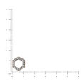 14KT White and Rose Gold Diamond Stud Earrings,,hi-res view 4