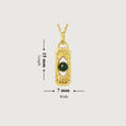 Elegant Enchantment 18KT Chain Emerald Pendant with chain,,hi-res view 7