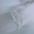 Glam Tiered Silver Bangle,,hi-res view 1