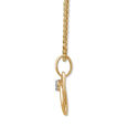 14KT Yellow Gold Sleek Circles Diamond Pendant,,hi-res view 5