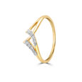 14KT Yellow Gold Shimmering Orbit Adjustable Ring,,hi-res view 3