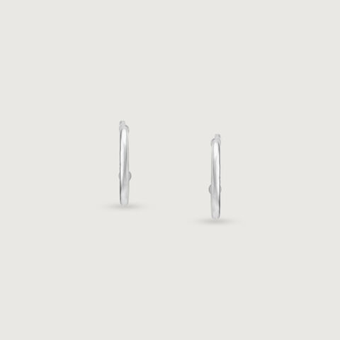 Fresh Twist Silver Drop Earrings