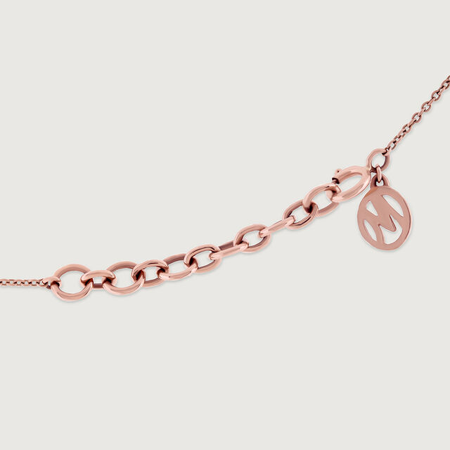 Modern Hexagon Rose Gold & Diamond Necklace,,hi-res image number null