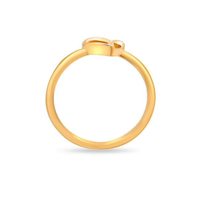 14KT Yellow Gold Rare Love Finger Ring,,hi-res image number null