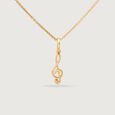 Melodic Mosaic 14KT Gold Pendant,,hi-res view 3