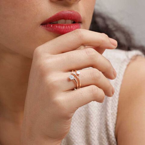 Flirty Flow Diamond Ring
