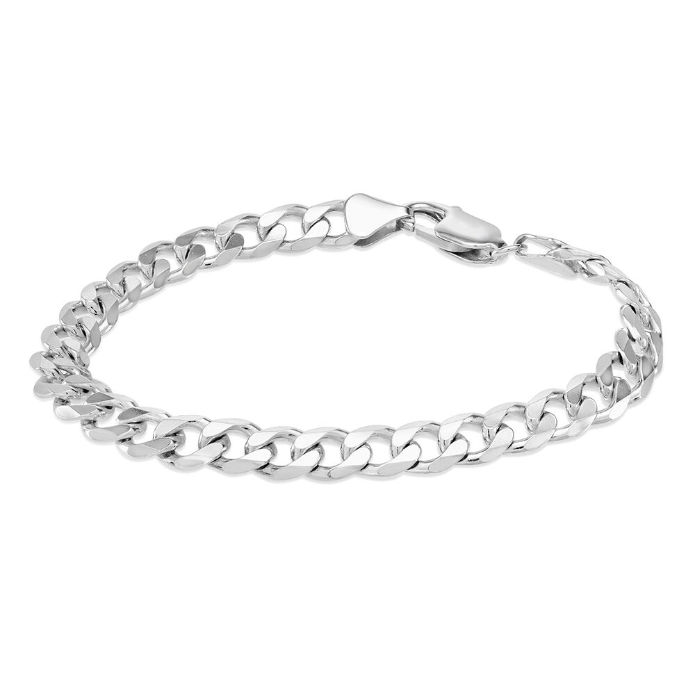 Men's Sterling Silver Rope Chain Bracelet - Jewelry1000.com | Mens silver  jewelry, Mens silver necklace, Mens bracelet silver