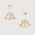 Gilded Lippan Gold & Diamond Jhumka,,hi-res view 2