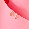 Modern Edge Diamond Stud Earrings,,hi-res view 1