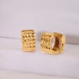 Artisanal Prism 18KT Gold Hoop Earrings,,hi-res view 1