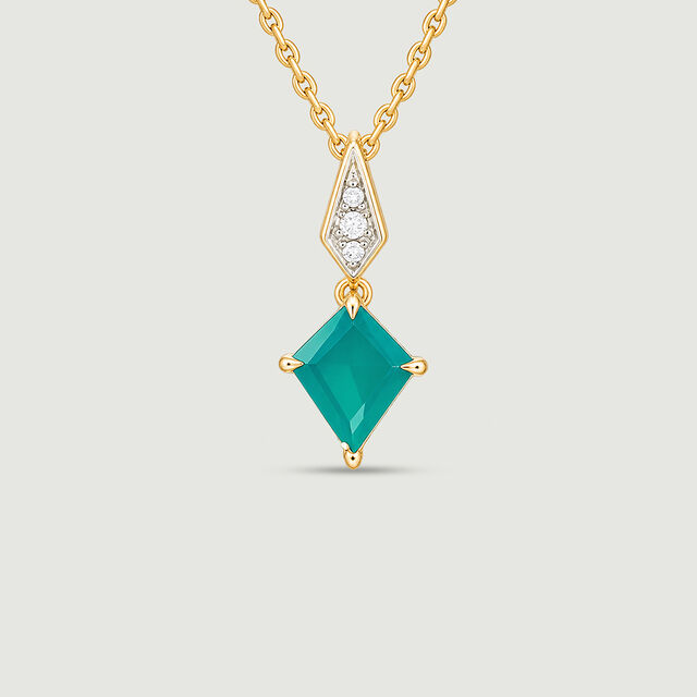 Bold Lantern Green Onyx Pendant,,hi-res image number null