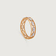 Linked Brilliance Gold & Diamond Finger Ring,,hi-res view 3