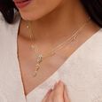 Twirling Grace Diamond Necklace,,hi-res view 2
