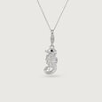 Sterling Seahorse Silver Sparkle Charm,,hi-res view 2