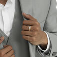 Stacked Vibes Gold & Diamond Finger Ring for Men,,hi-res view 2