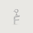 Graceful Initial F Silver Charm,,hi-res view 3