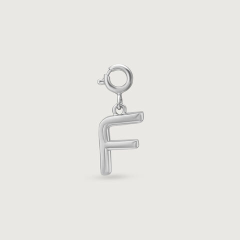 Graceful Initial F Silver Charm