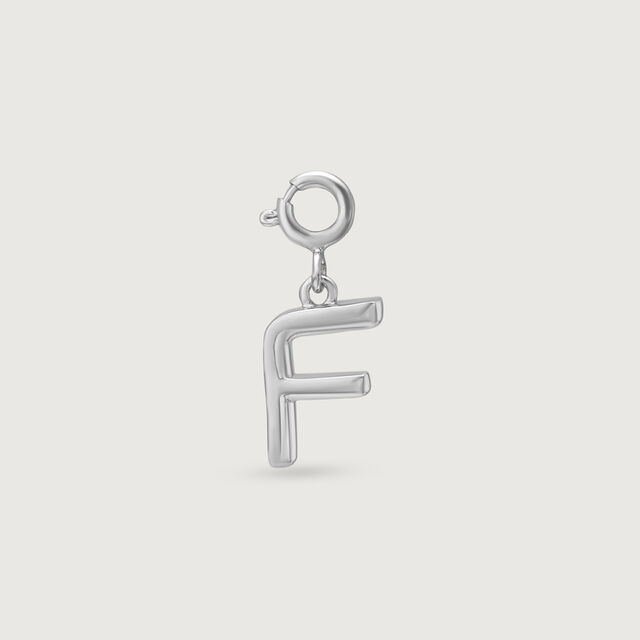 Graceful Initial F Silver Charm,,hi-res image number null
