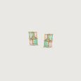 Modern Grid Diamond Stud Earrings,,hi-res view 3