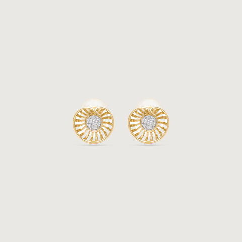 Radiant Rhythm Diamond Stud Earrings