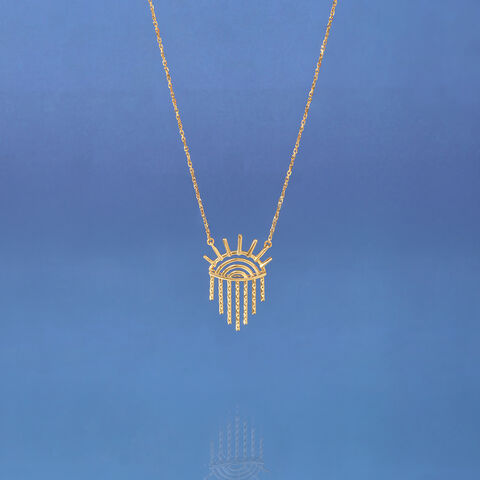 Radiant Horizon Gold Necklace