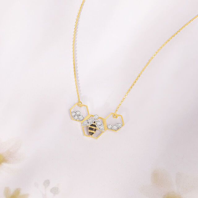 Sleek Buzz Diamond Necklace,,hi-res image number null