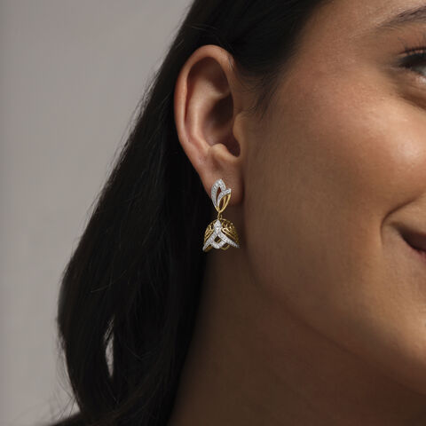 Radiant Bloom Diamond Jhumka