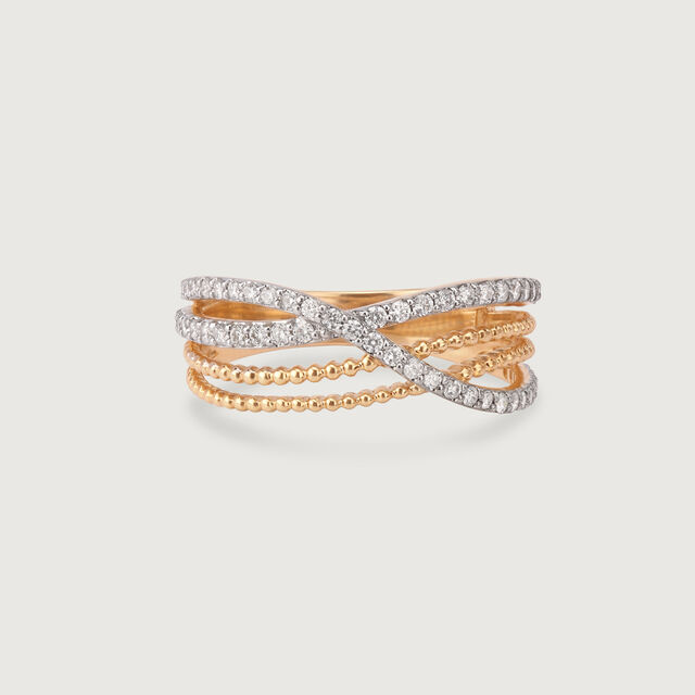 Infinite Shimmer 14KT Gold & Diamond Ring,,hi-res image number null