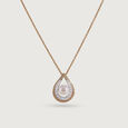Soft Lustrous Pearl & Diamond Pendant,,hi-res view 4