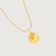 Radiant Sculpted Gold Pendant,,hi-res view 4