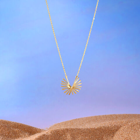 Modern Radiance Gold Necklace