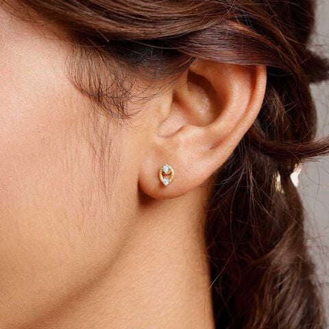 Dainty Spark Diamond Earrings