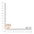 14kt White And Rose Gold Diamond Stud Earrings,,hi-res view 4