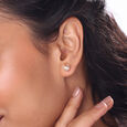 Heartbeat Glow Gold  Earrings,,hi-res view 2