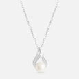 Timeless Pearl Silver Pendant & Chain,,hi-res view 3