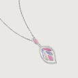 Mother of Pearl Pastel Silver Pendant,,hi-res view 4