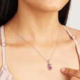 Mystic Edge Silver Pendant & Chain,,hi-res view 2