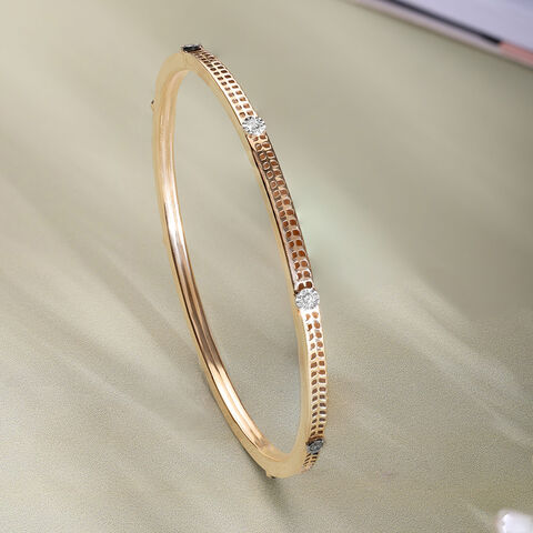Modern Gleam Diamond Bangle