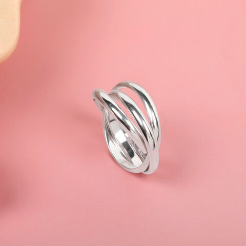 Infinity Loop Silver Finger Ring