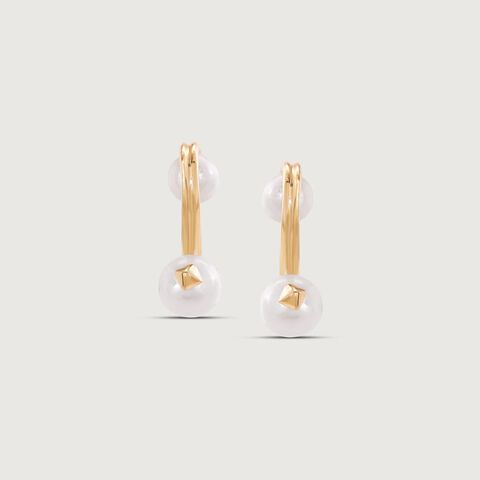 Flex Duo Pearl Earrings