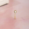 Lippan Sparkle Gold & Diamond Nose Pin,,hi-res view 1